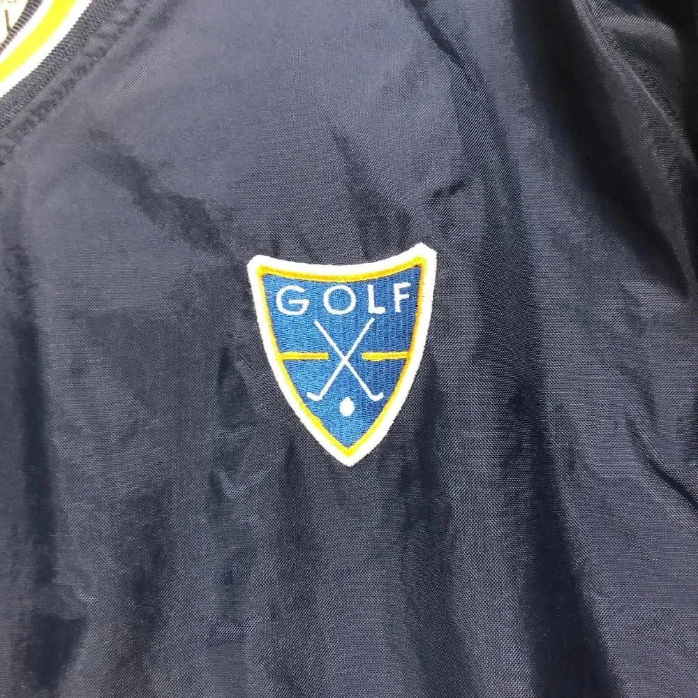Steve and Barry's Golf Pullover‎ Windbreaker V-Neck Jacket Lightweight Large